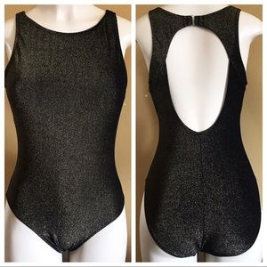 Golden black Slimming Monokini Sz M new